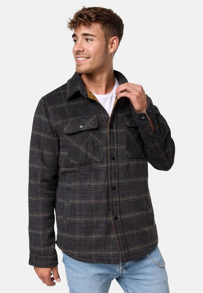 INDICODE Hemdjacke Herren Henderson Übergangsjacke Herrenjacke stilvolle Hemdjacke mit Knopfleiste – Bild 4 von 5