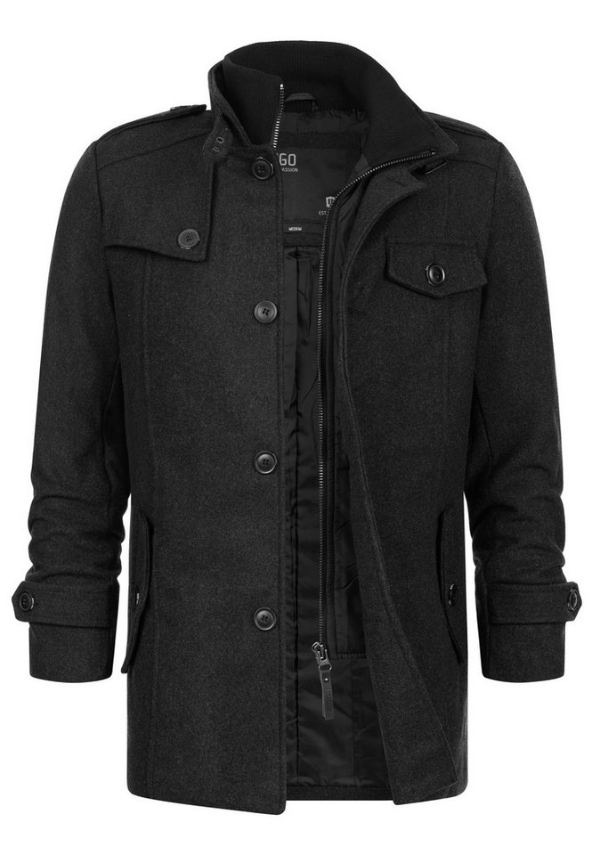 INDICODE Kurzmantel Herren Brandon Mantel Winter Herrenmantel – Bild 2 von 5