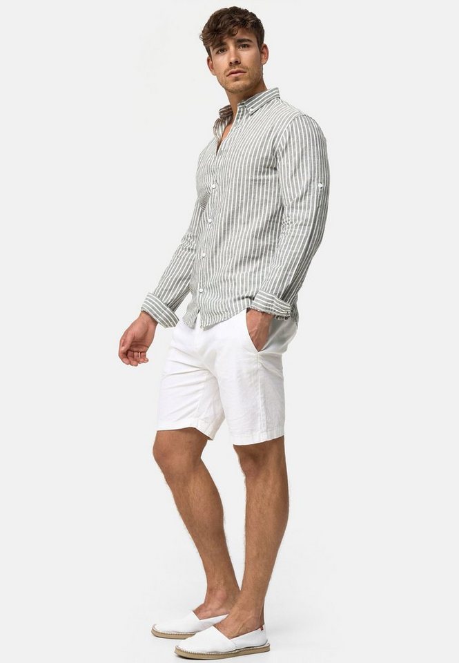 INDICODE Langarmhemd Herren Brayden Herrenhemd Langarm mit Button-Down-Kragen – Bild 4 von 5