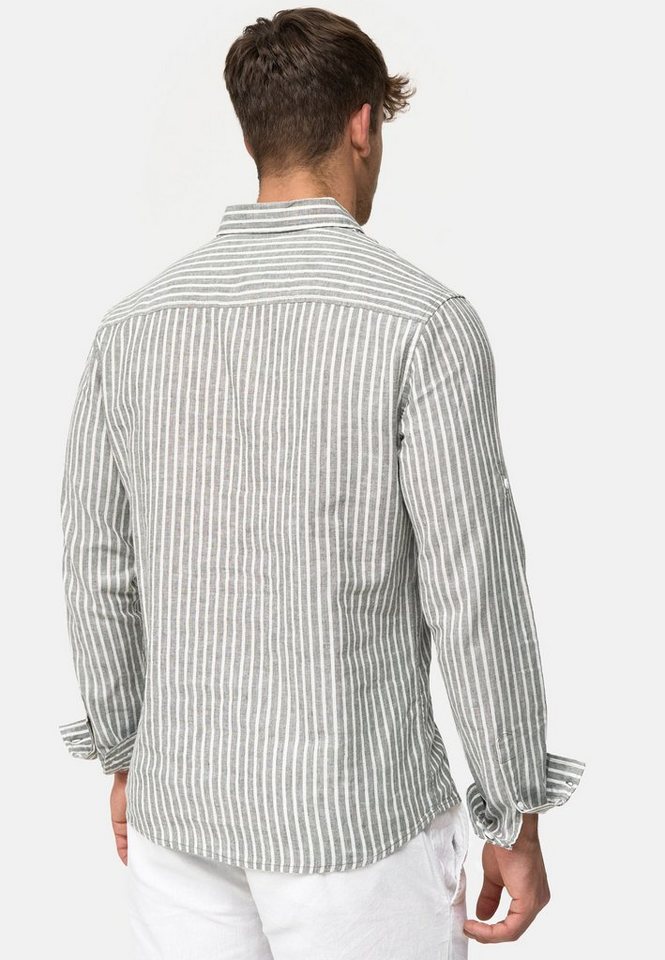 INDICODE Langarmhemd Herren Brayden Herrenhemd Langarm mit Button-Down-Kragen – Bild 5 von 5