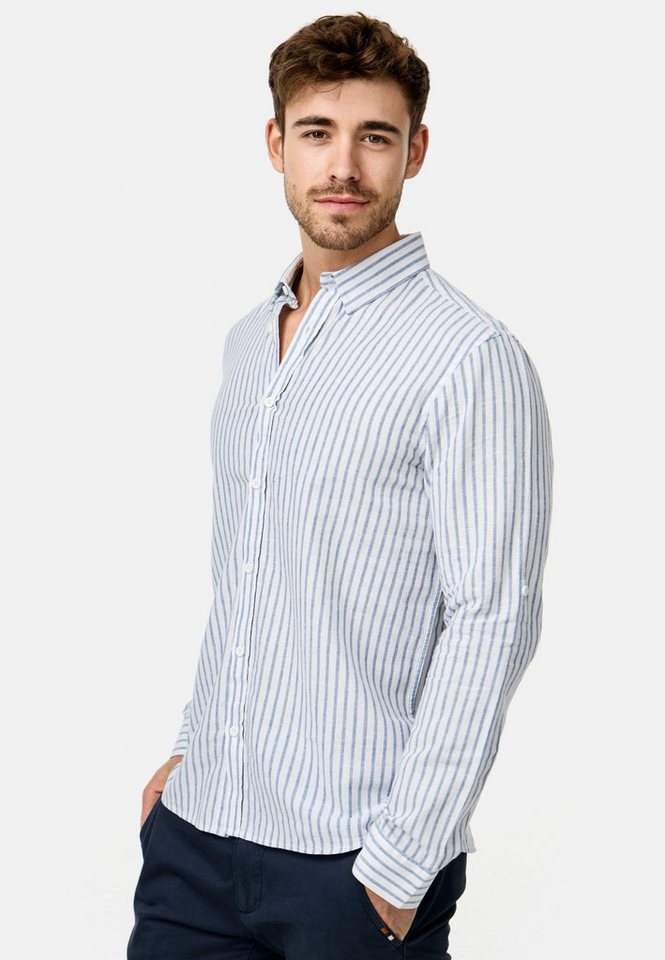 INDICODE Langarmhemd Herren Brayden Herrenhemd Langarm mit Button-Down-Kragen – Bild 3 von 5