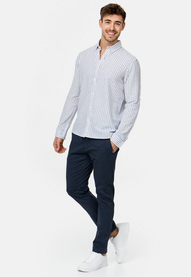 INDICODE Langarmhemd Herren Brayden Herrenhemd Langarm mit Button-Down-Kragen – Bild 4 von 5