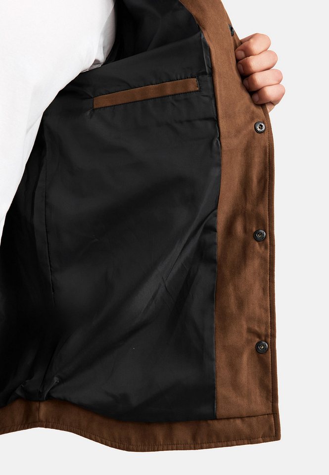INDICODE Langarmhemd Herren INFinny Herrenhemd Langarm Stylisches Fake-Suede-Hemd – Bild 5 von 5