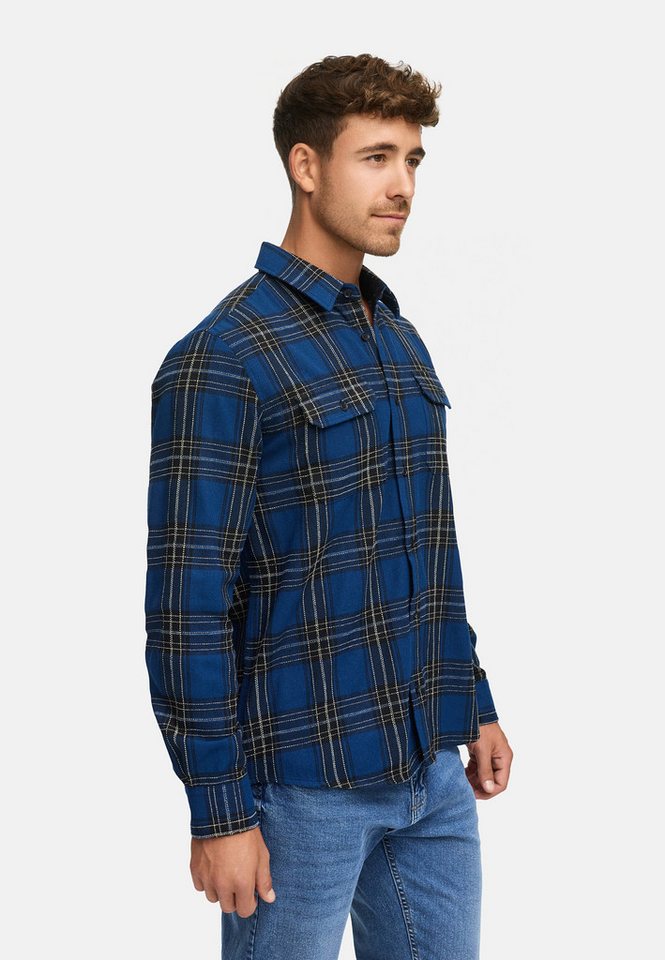 INDICODE Langarmhemd Herren INGroff Herrenhemd Langarm Langarm-Hemd mit zwei Brust-Taschen und Knopfleiste – Bild 3 von 5