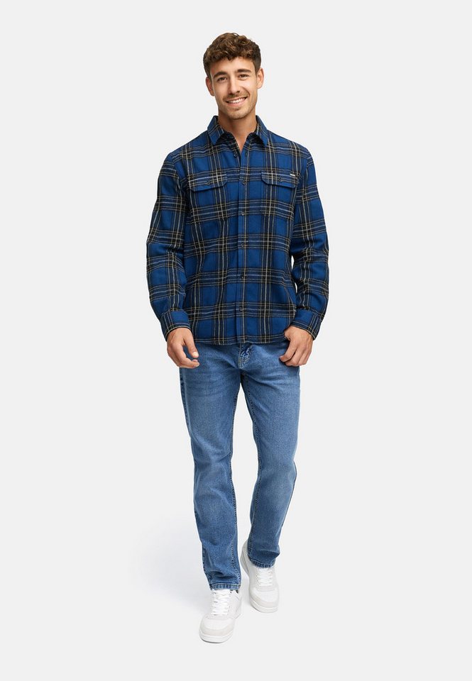 INDICODE Langarmhemd Herren INGroff Herrenhemd Langarm Langarm-Hemd mit zwei Brust-Taschen und Knopfleiste – Bild 5 von 5