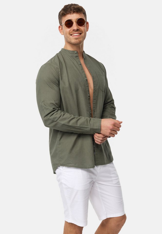 INDICODE Langarmhemd Herren INRaffi Herrenhemd Langarm mit Brusttasche und Kentkragen – Bild 5 von 5