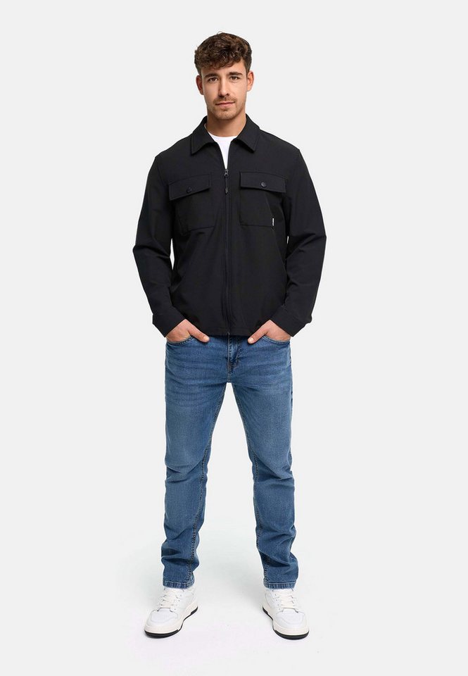 INDICODE Langarmhemd Herren INRommie Overshirt mit zwei Brust-Taschen und Reißverschluss – Bild 5 von 5