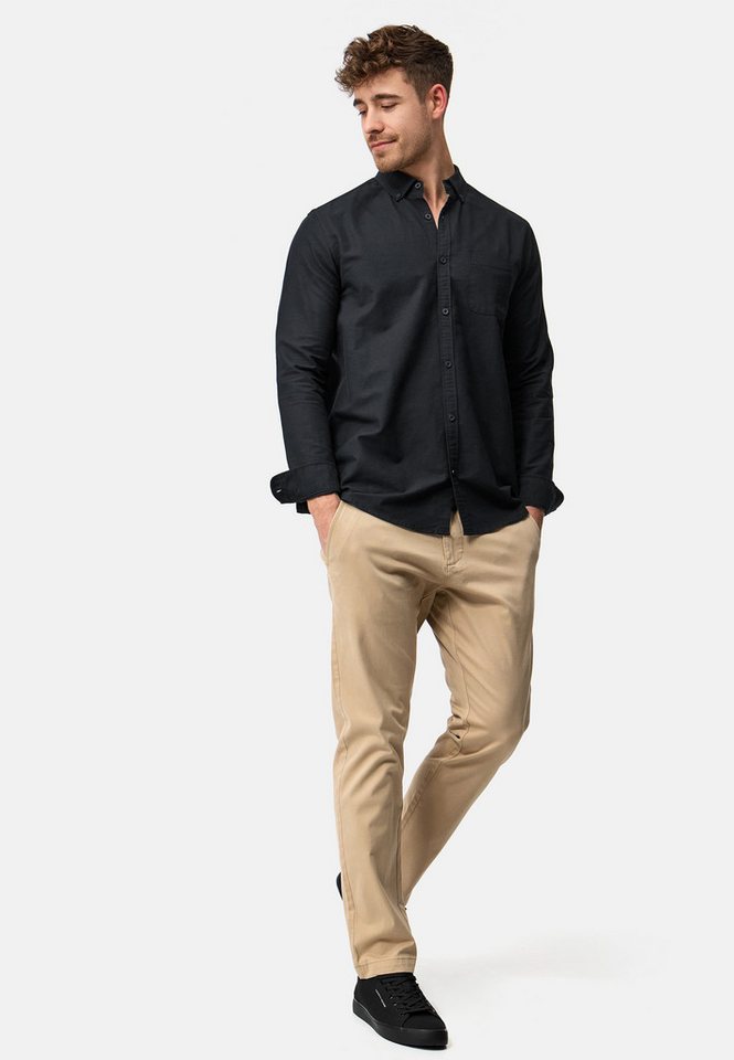 INDICODE Langarmhemd Herren Kepner Herrenhemd Langarm mit Button-Down-Kragen und Brusttasche – Bild 5 von 5