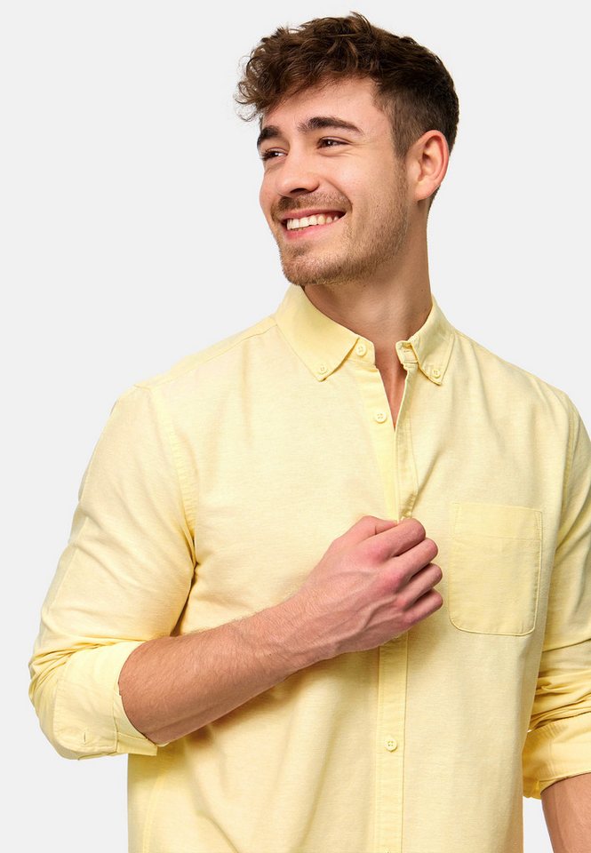 INDICODE Langarmhemd Herren Kepner Herrenhemd Langarm mit Button-Down-Kragen und Brusttasche – Bild 4 von 5