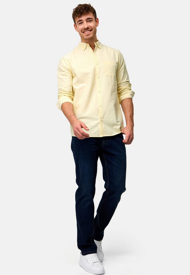 INDICODE Langarmhemd Herren Kepner Herrenhemd Langarm mit Button-Down-Kragen und Brusttasche – Bild 5 von 5