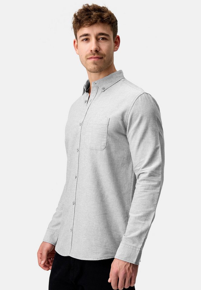 INDICODE Langarmhemd Herren Kepner Herrenhemd Langarm mit Button-Down-Kragen und Brusttasche – Bild 3 von 5