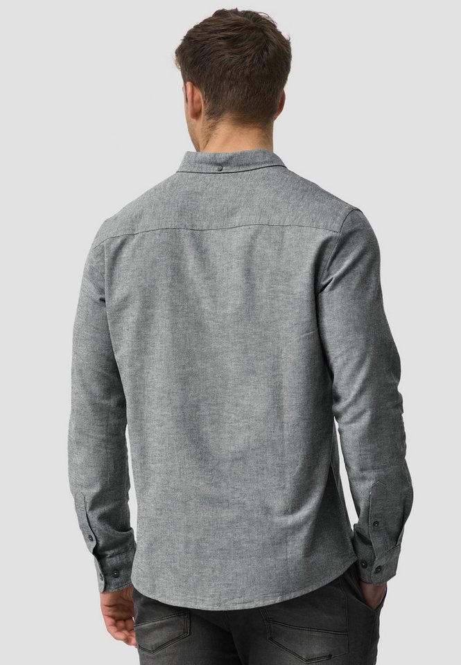 INDICODE Langarmhemd Herren Kepner Herrenhemd Langarm mit Button-Down-Kragen und Brusttasche – Bild 5 von 5