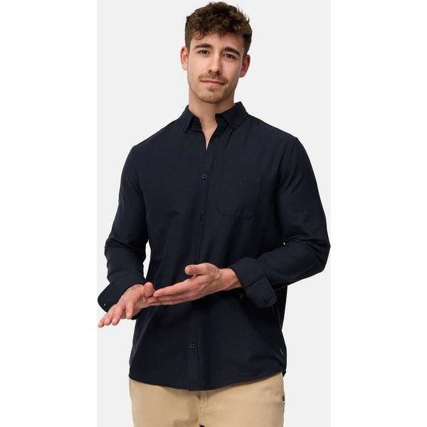 INDICODE Langarmhemd Herren Kepner Herrenhemd Langarm mit Button-Down-Kragen und Brusttasche