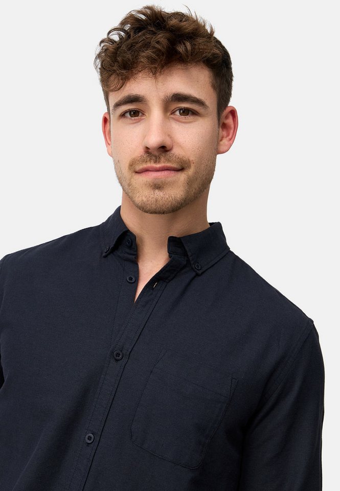 INDICODE Langarmhemd Herren Kepner Herrenhemd Langarm mit Button-Down-Kragen und Brusttasche – Bild 4 von 5