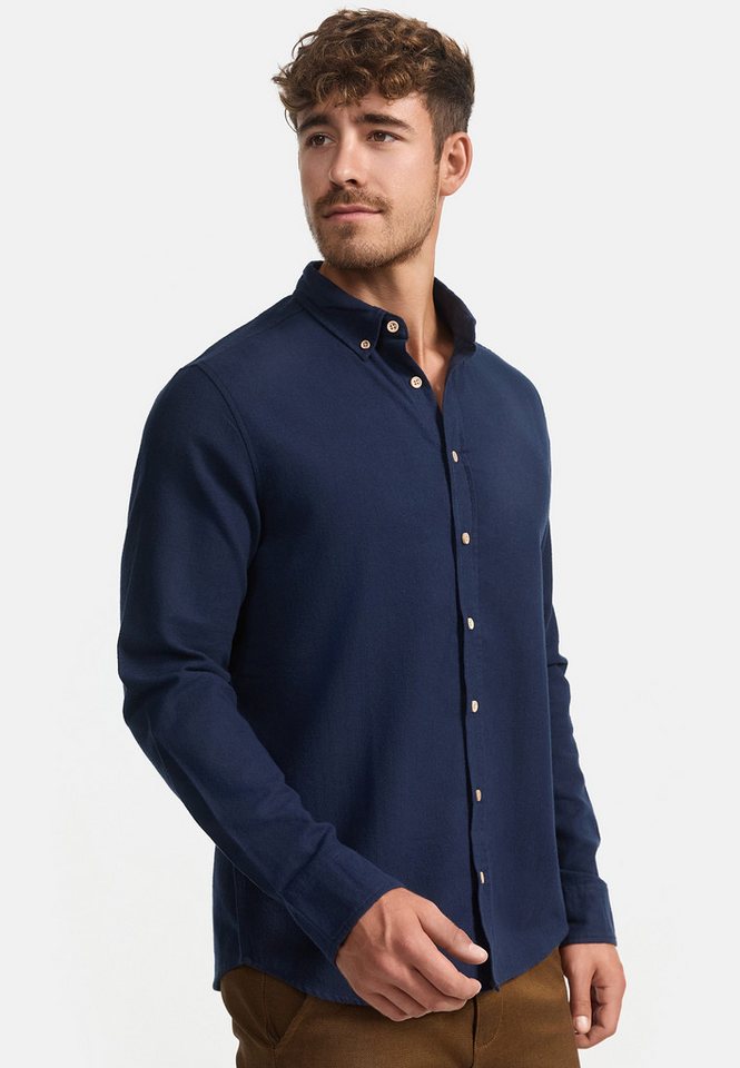 INDICODE Langarmhemd Herren Riverside Herrenhemd Langarm Langarmhemd mit Button-Down-Kragen – Bild 4 von 5