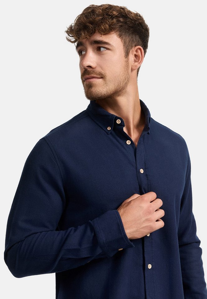 INDICODE Langarmhemd Herren Riverside Herrenhemd Langarm Langarmhemd mit Button-Down-Kragen – Bild 5 von 5