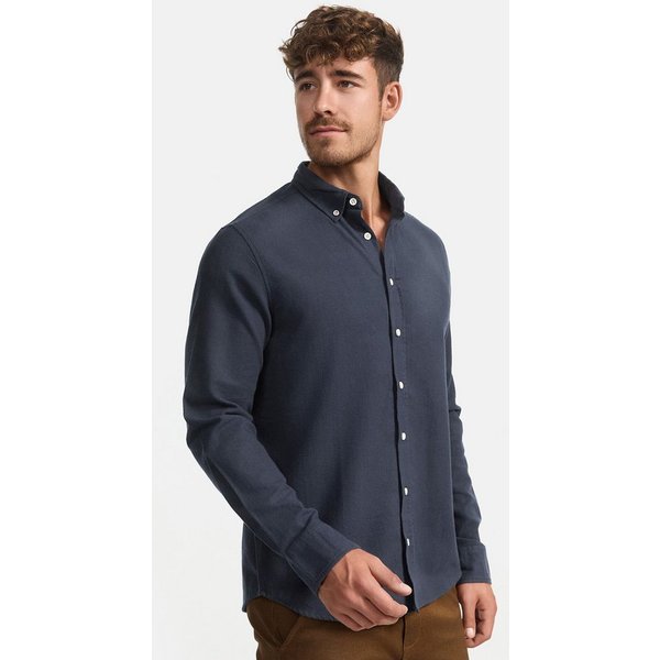 INDICODE Langarmhemd Herren Riverside Herrenhemd Langarm Langarmhemd mit Button-Down-Kragen