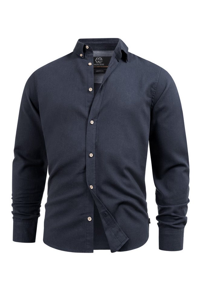 INDICODE Langarmhemd Herren Riverside Herrenhemd Langarm Langarmhemd mit Button-Down-Kragen – Bild 2 von 5
