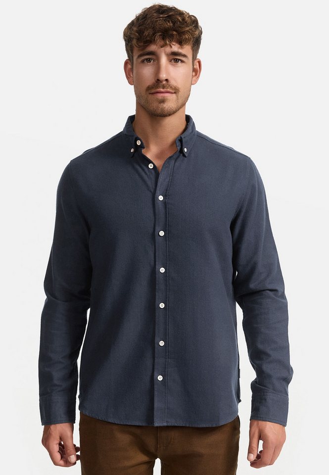 INDICODE Langarmhemd Herren Riverside Herrenhemd Langarm Langarmhemd mit Button-Down-Kragen – Bild 3 von 5