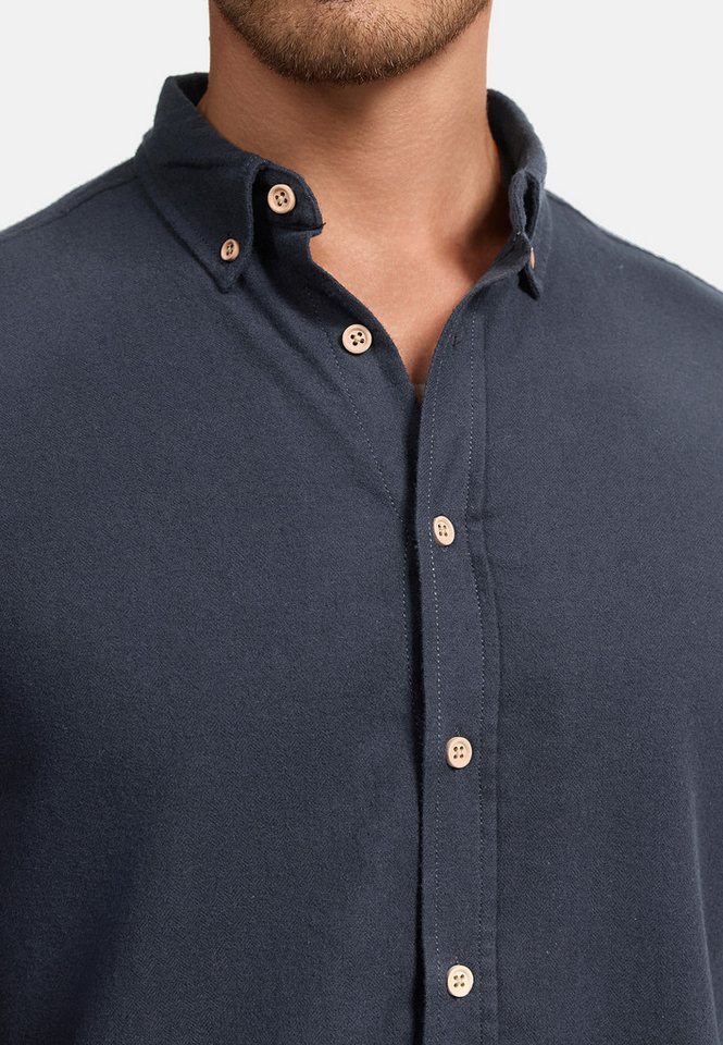 INDICODE Langarmhemd Herren Riverside Herrenhemd Langarm Langarmhemd mit Button-Down-Kragen – Bild 4 von 5