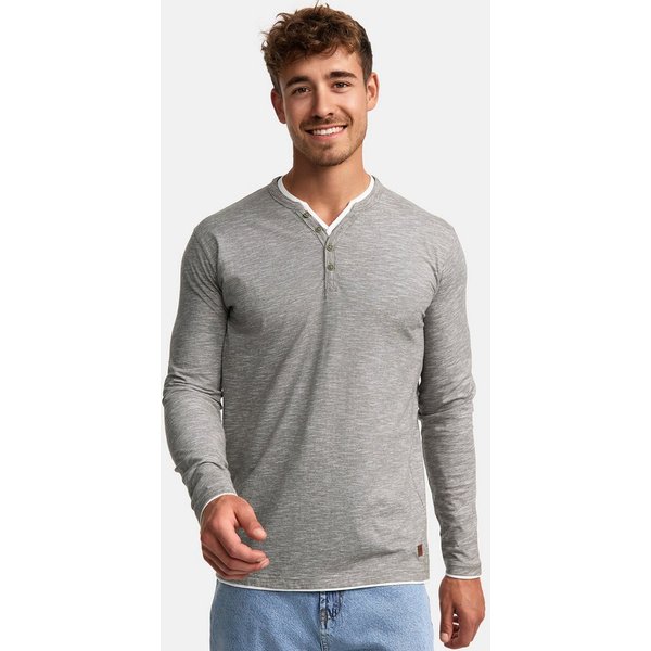 INDICODE Langarmshirt Herren INColeson Shirt Langarm Herrenshirt Langarmshirt aus 100% Baumwolle