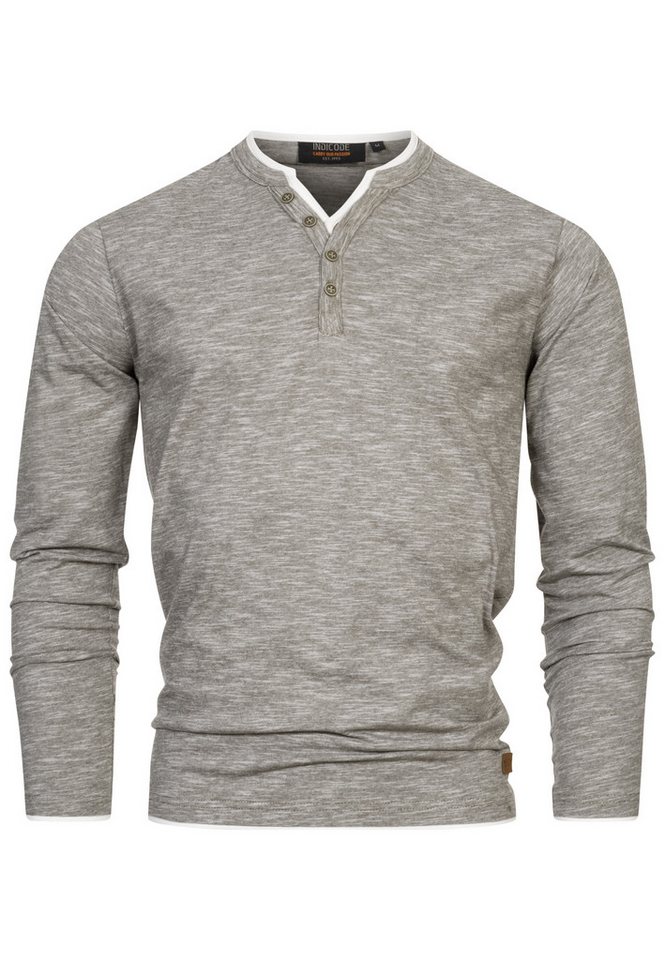 INDICODE Langarmshirt Herren INColeson Shirt Langarm Herrenshirt Langarmshirt aus 100% Baumwolle – Bild 2 von 5