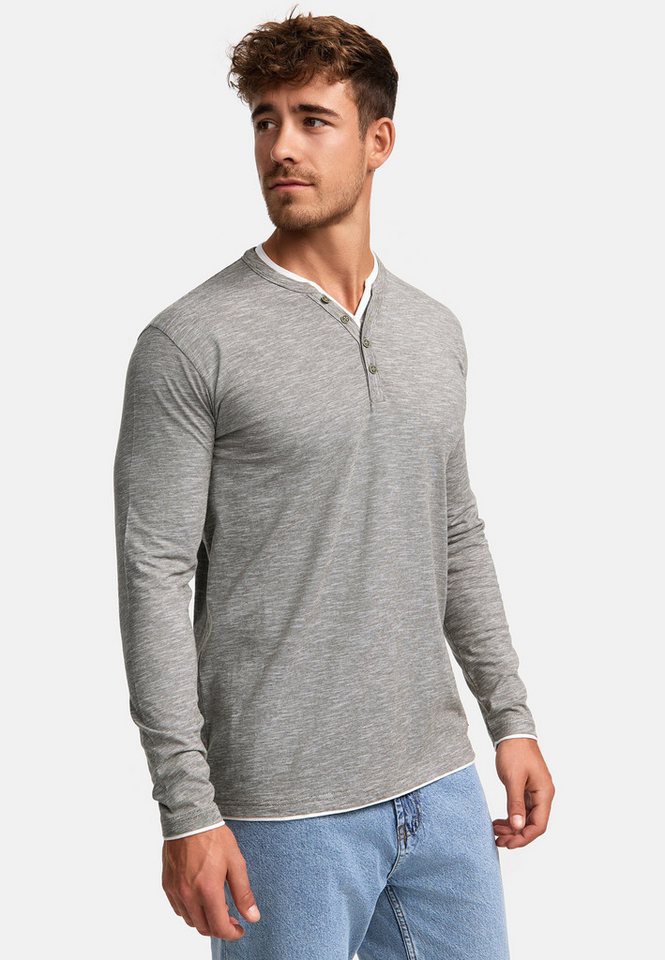 INDICODE Langarmshirt Herren INColeson Shirt Langarm Herrenshirt Langarmshirt aus 100% Baumwolle – Bild 4 von 5
