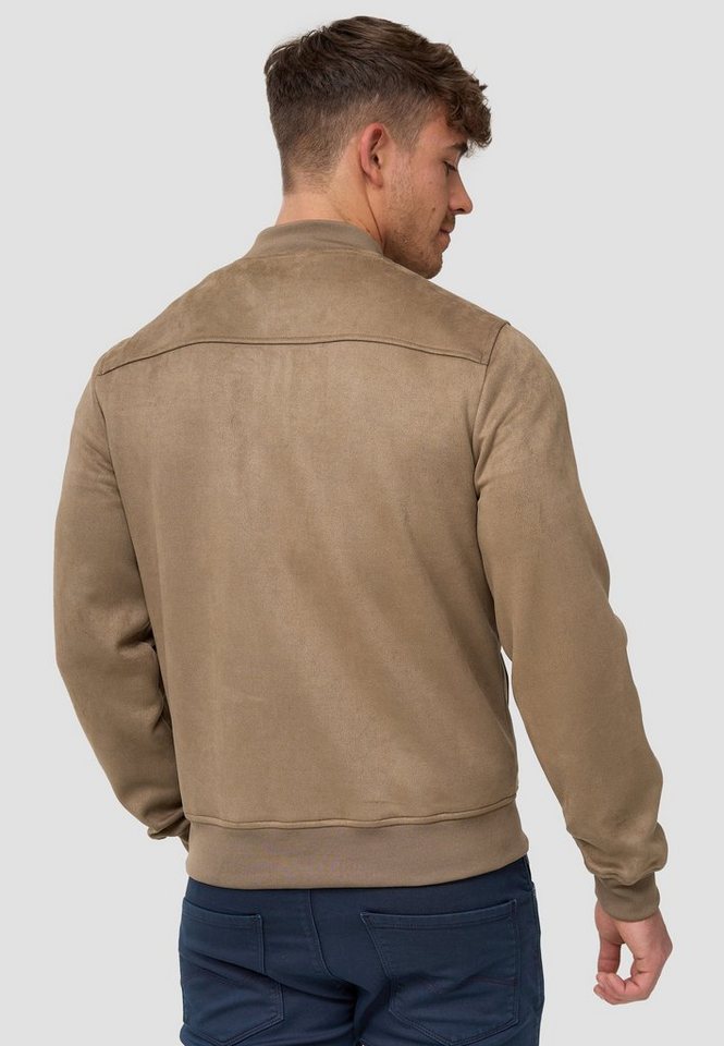 INDICODE Lederimitatjacke Herren Ibon Übergangsjacke Herrenjacke Kunstlederjacke mit Stehkragen – Bild 5 von 5