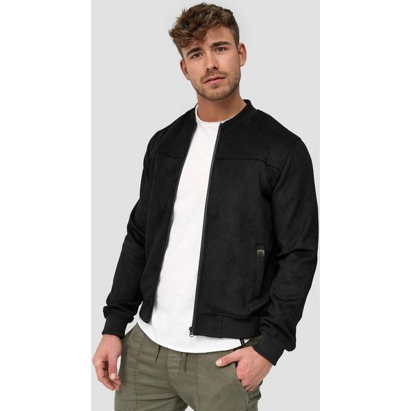 INDICODE Lederimitatjacke Herren Ibon Übergangsjacke Herrenjacke Kunstlederjacke mit Stehkragen