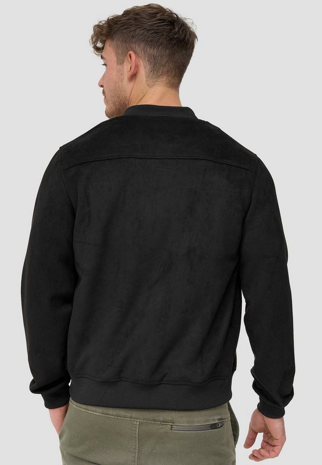INDICODE Lederimitatjacke Herren Ibon Übergangsjacke Herrenjacke Kunstlederjacke mit Stehkragen – Bild 5 von 5