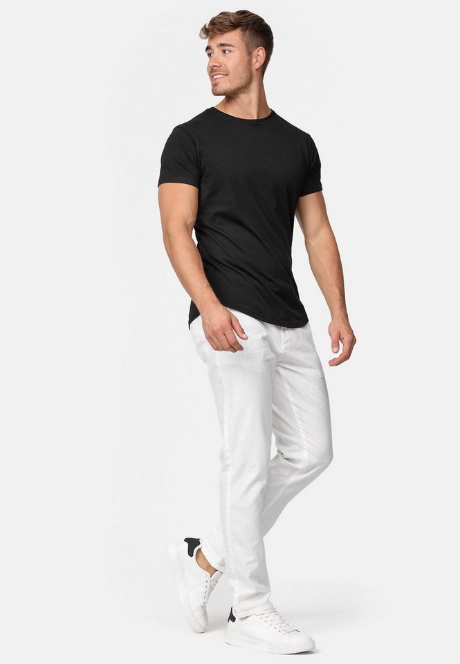 INDICODE Leinenhose Herren Bryne Sommerhose Leinen Herrenhose mit 4 Taschen, Leinen,- Baumwollgemisch – Bild 4 von 5