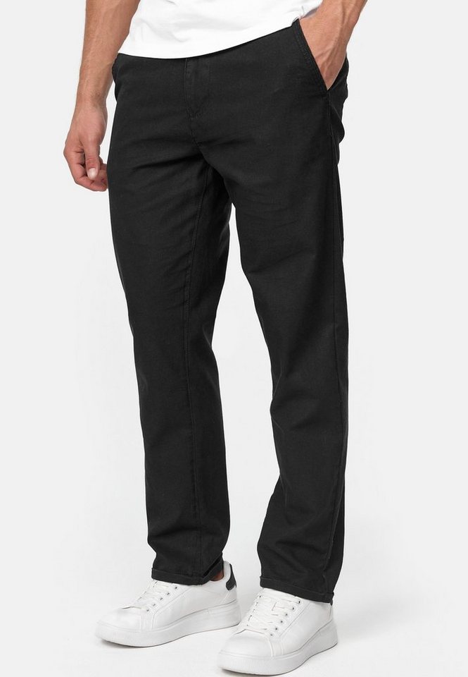 INDICODE Leinenhose Herren Bryne Sommerhose Leinen Herrenhose mit 4 Taschen, Leinen,- Baumwollgemisch – Bild 3 von 5