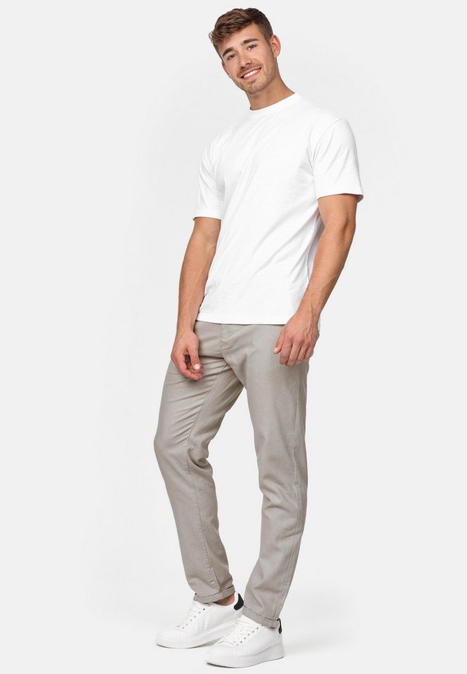 INDICODE Leinenhose Herren Haverfield Sommerhose Leinen Herrenhose mit 4 Taschen – Bild 3 von 5