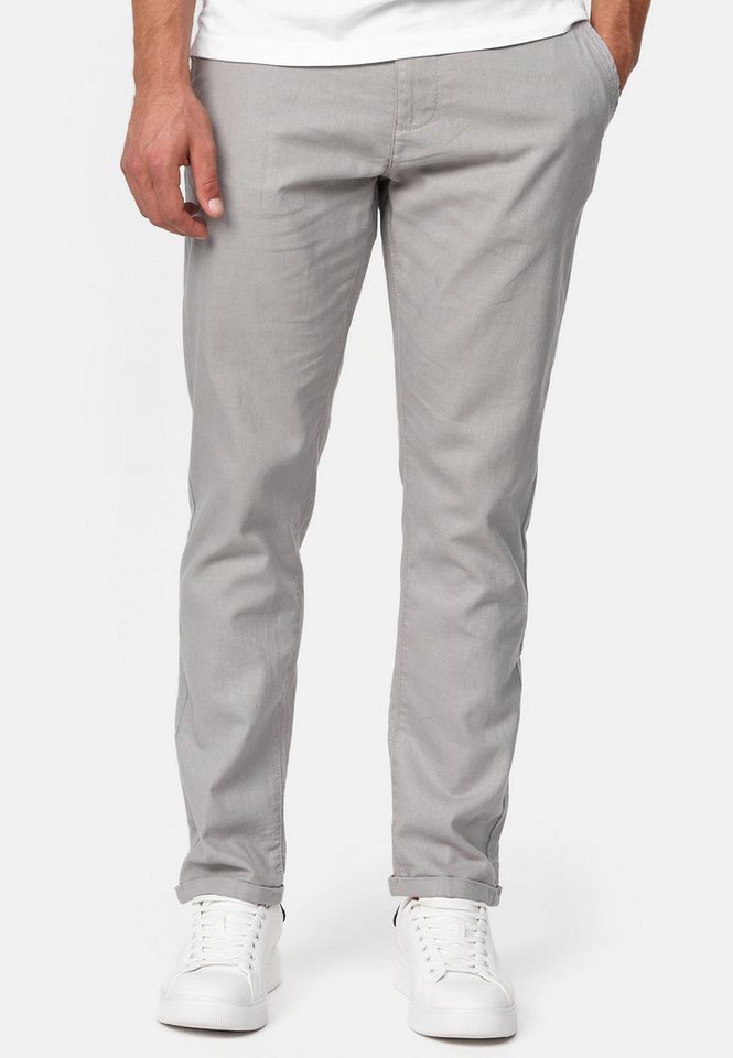 INDICODE Leinenhose Herren Haverfield Sommerhose Leinen Herrenhose mit 4 Taschen – Bild 5 von 5