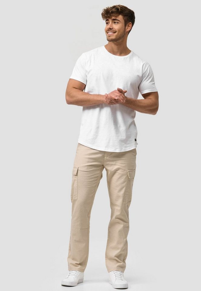 INDICODE Leinenhose Herren Leonardo Sommerhose Leinen Herrenhose mit aufgesetzten Taschen – Bild 5 von 5
