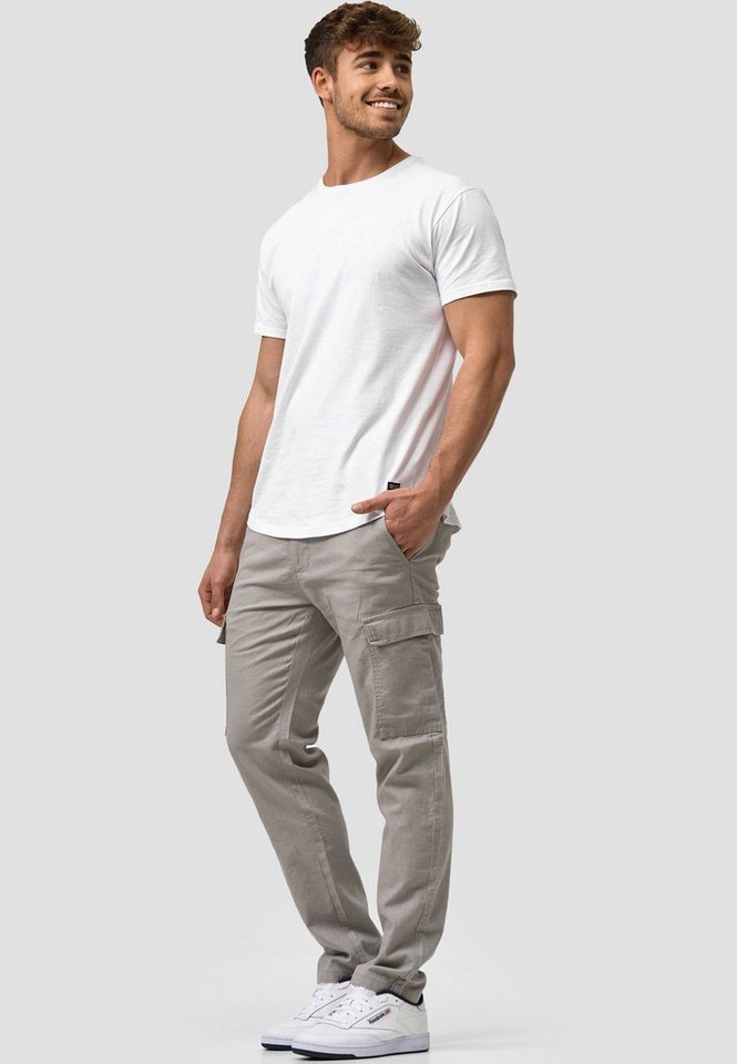 INDICODE Leinenhose Herren Leonardo Sommerhose Leinen Herrenhose mit aufgesetzten Taschen – Bild 5 von 5