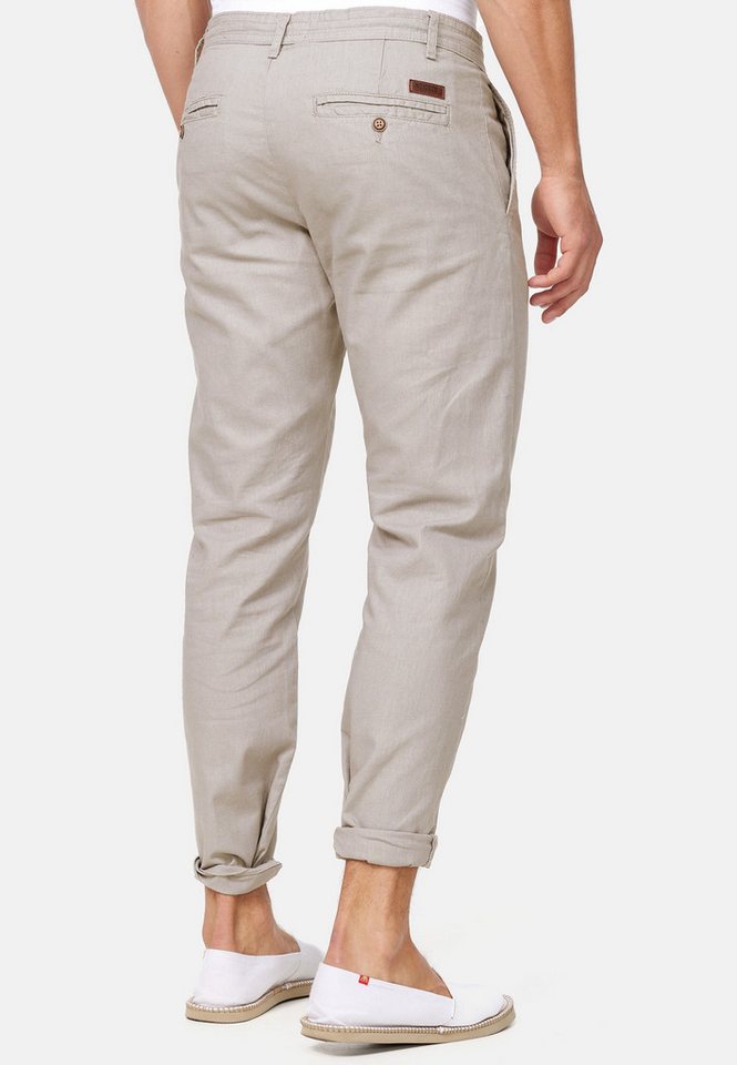 INDICODE Leinenhose Herren Veneto Sommerhose Leinen Herrenhose leichte Sommerhose mit Kordelzug – Bild 5 von 5