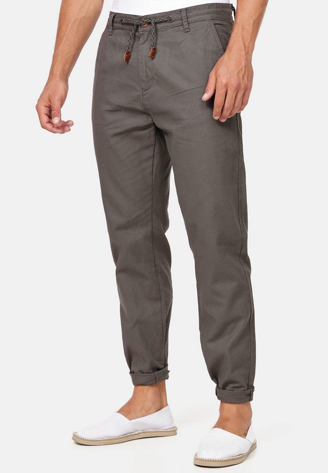 INDICODE Leinenhose Herren Veneto Sommerhose Leinen Herrenhose leichte Sommerhose mit Kordelzug – Bild 3 von 5