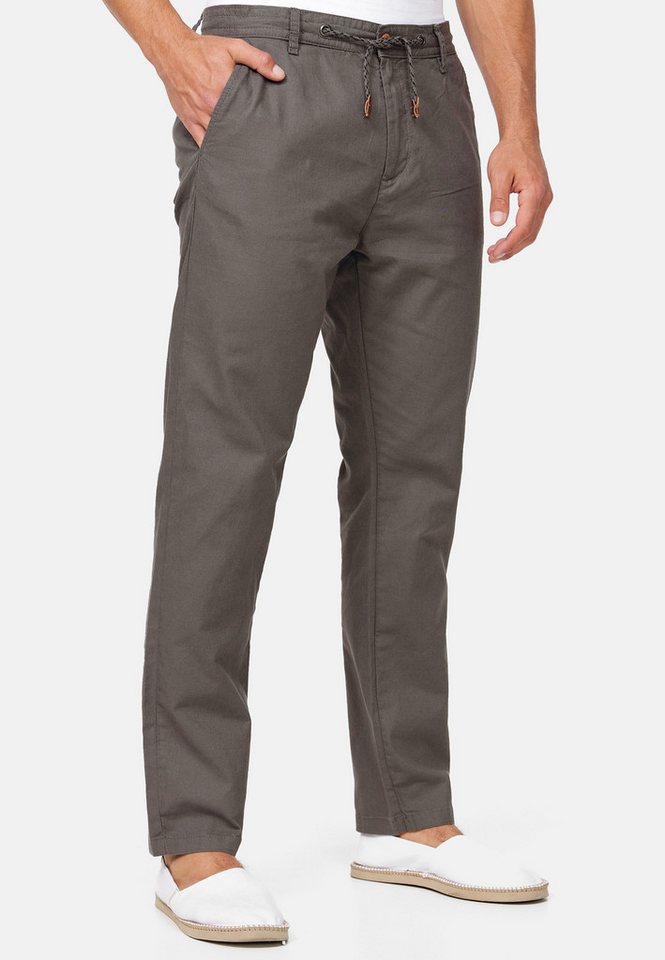 INDICODE Leinenhose Herren Veneto Sommerhose Leinen Herrenhose leichte Sommerhose mit Kordelzug – Bild 4 von 5
