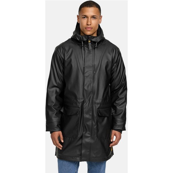 INDICODE Regenmantel Herren INTommy Nässeschutz Herrenjacke mit Kapuze und vielen funktionalen Taschen