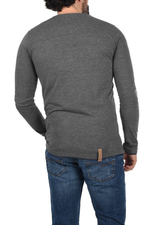 INDICODE Rundhalsshirt IDGifford Longsleeve mit Knopfleiste – Bild 4 von 5