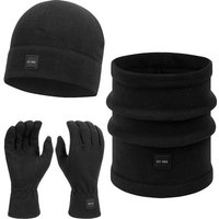 INDICODE Set Mütze Schal Handschuhe INGjert, Größe OS in Schwarz