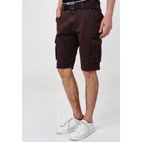 INDICODE Shorts Cargo Blixt, Größe L in Braun