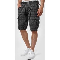 INDICODE Shorts Cargo Blixt, Größe L in Grau