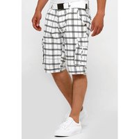 INDICODE Shorts Cargo Blixt, Größe S in Weiß