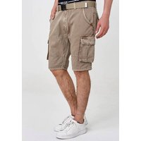 INDICODE Shorts Cargo Blixt, Größe M in Grau