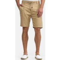 INDICODE Shorts Leinen Bowmanville, Größe XXL in Beige