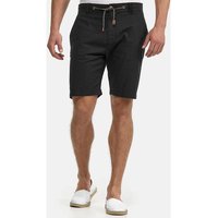 INDICODE Shorts Leinen Bowmanville, Größe S in Schwarz