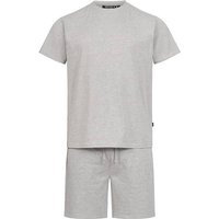 INDICODE Shorts & Shirt Set Comfy, Größe M in Grau