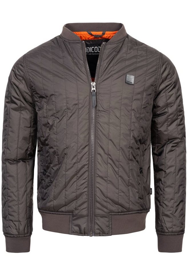 INDICODE Steppjacke Herren Clavell Herrenjacke Daunen-Optik gesteppte Bomberjacke – Bild 2 von 5